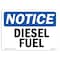 Signmission Safety Sign, OSHA Notice, 3.5" Height, 5" Width, Diesel Fuel Sign, Landscape OS-NS-D-35-L-11008 - alternate 1
